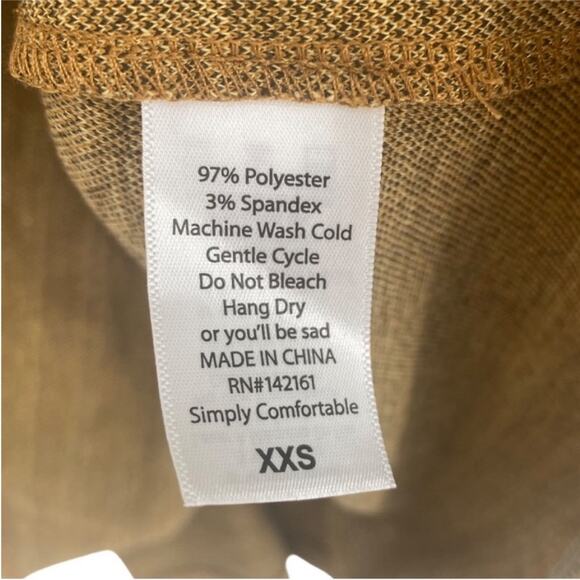 Lularoe Golden Color Allover Print Amelia Dress - Picture 6 of 7